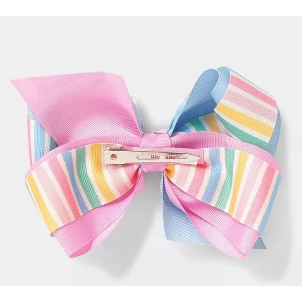 Matilda Jane Dream‎ Chasers Sweet Taffy Rainbow NWT Bow is 4